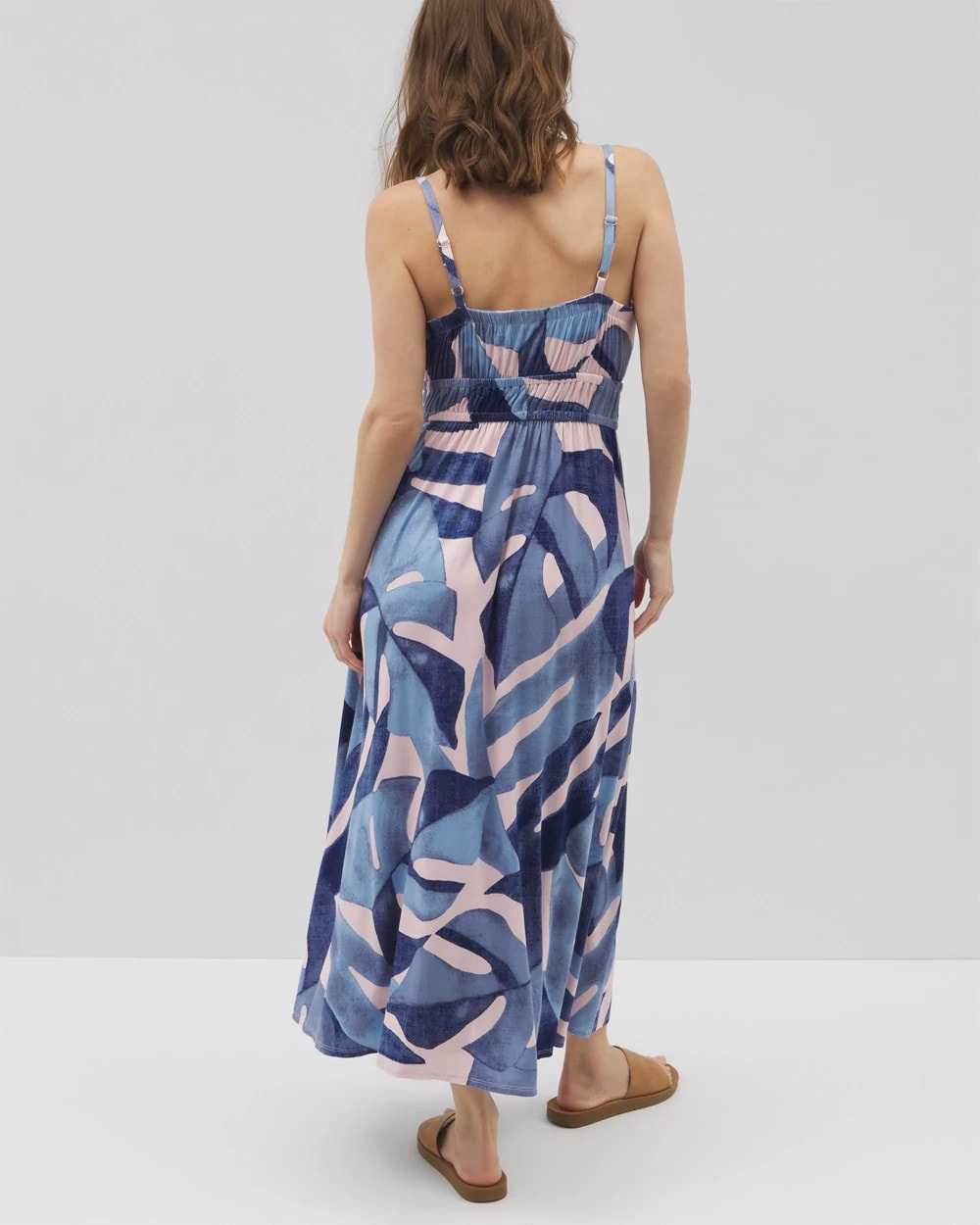 Soft Jersey Paradiso Midi Bra Dress - TROPICAL BREEZE GRAND SKY | Soma Women