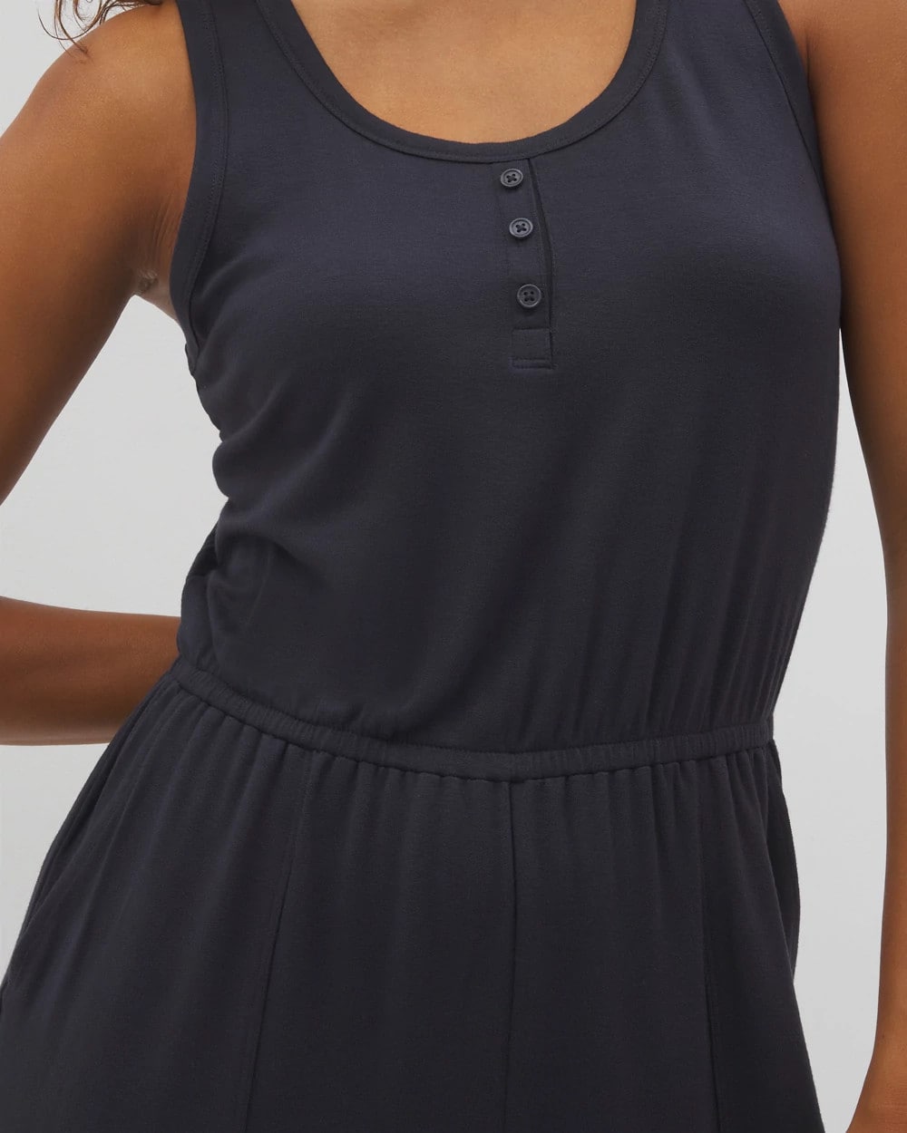 Lightweight Terry Crop Jumpsuit - POLAR NIGHT | Soma Women