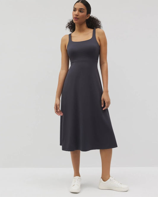 Lounge Square Neck Midi Dress - POLAR NIGHT | Soma Women