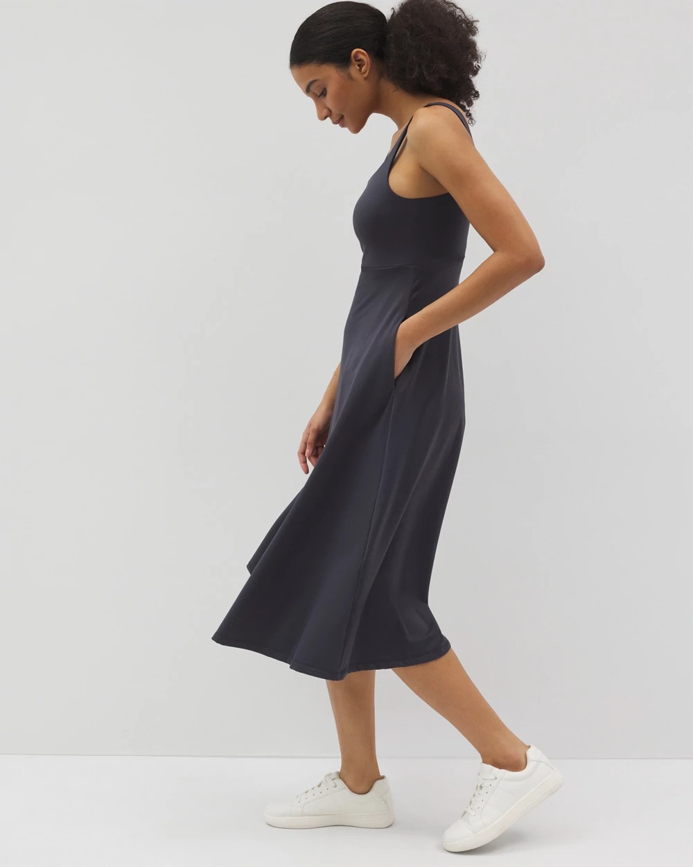 Lounge Square Neck Midi Dress - POLAR NIGHT | Soma Women