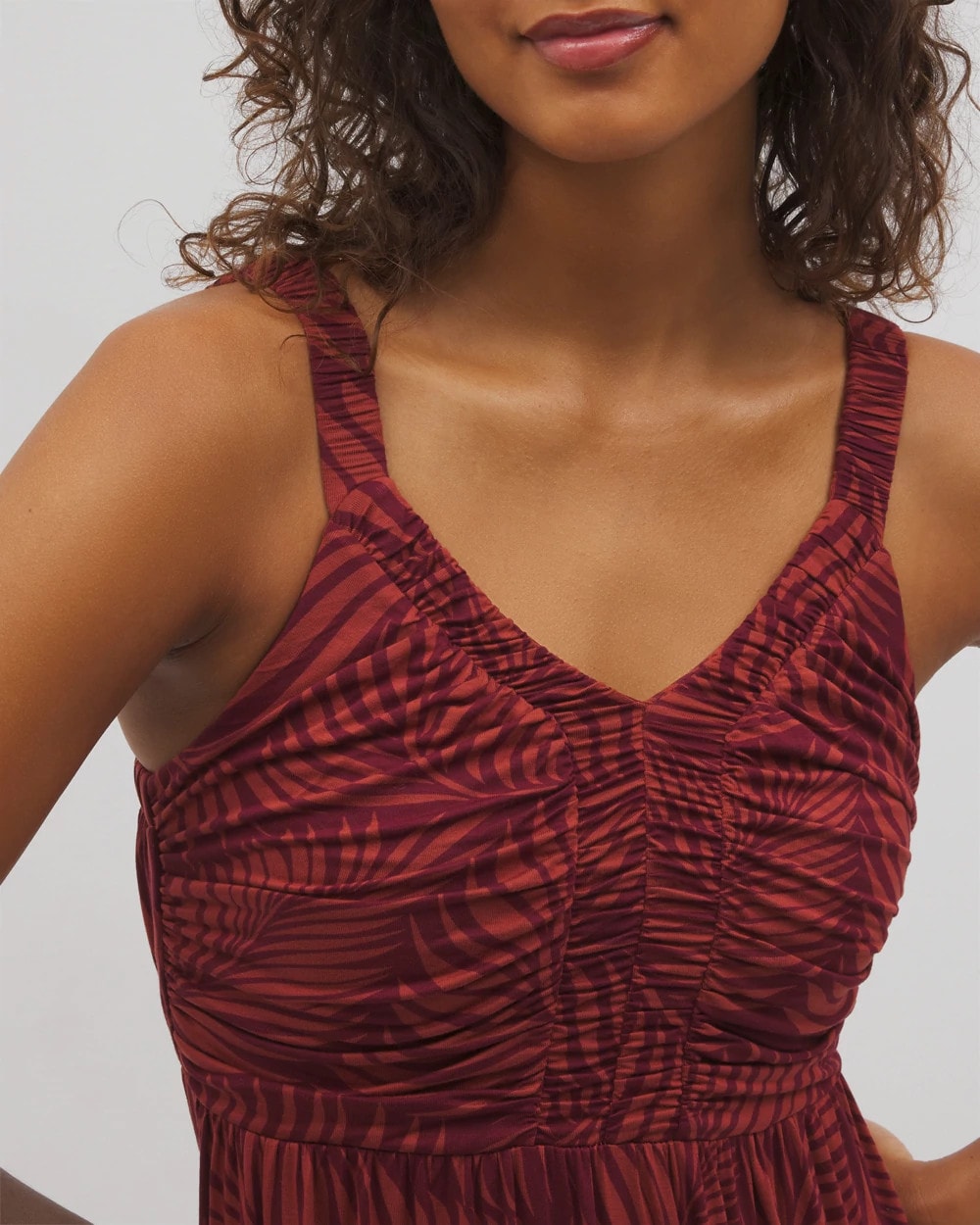 Cabana Midi Bra Dress - PEACEFUL PALMS MID VELVET | Soma Women