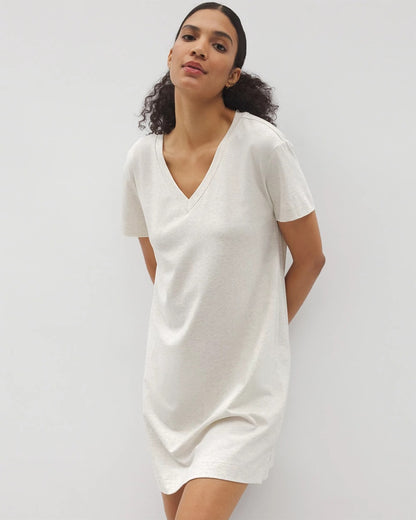 Short-Sleeve Sleepshirt - HEATHER CRYSTAL | Soma Women
