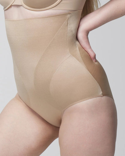 Mid-Level Shaping Vanishing Edge High-Waist Brief - WARM AMBER | Soma Women