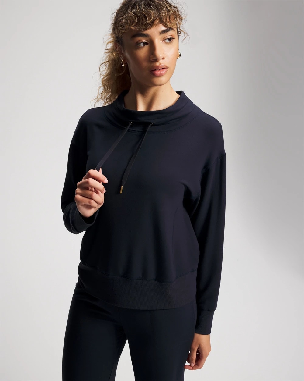 Ultrasoft Fleece Relaxed Funnel Neck Sweatshirt - MIDNIGHT SKIES | Soma Women