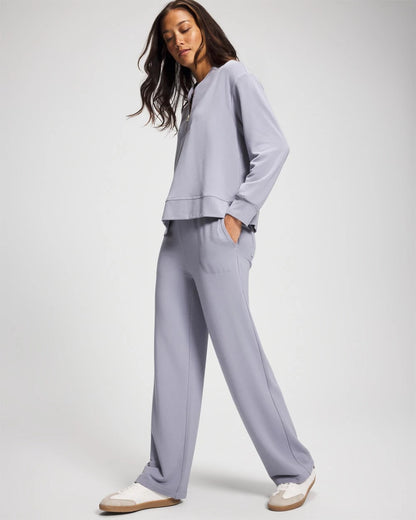 Ultrasoft Fleece Quarter Zip Sweatshirt - PERFECT SKY | Soma Women