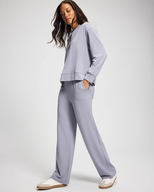 Ultrasoft Fleece Quarter Zip Sweatshirt - PERFECT SKY | Soma Women