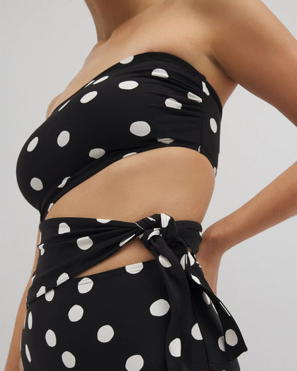 Bandeau Cutout One-Piece Suit - MOVEMENT DOT MINI B | Soma Women