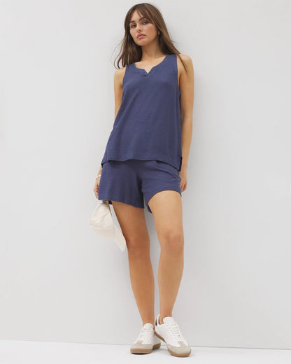 Crinkle Knit 5 Inch Short - LUNAR TIDE | Soma Women