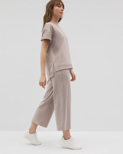 Wide Leg Crop Pant - HEATHER MINK | Soma Women