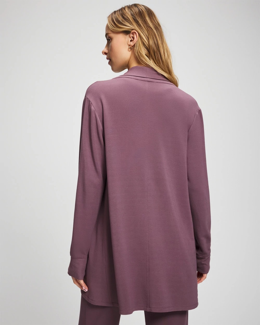 Ultrasoft Fleece Cardigan - PURPLE FLINT | Soma Women