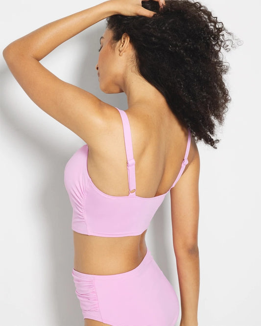 V-Wire Cropped Bikini Top - META MAUVE | Soma Women