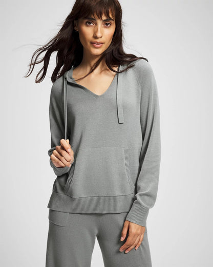 Cotton Sweater Hoodie - SEDONA SAGE | Soma Women