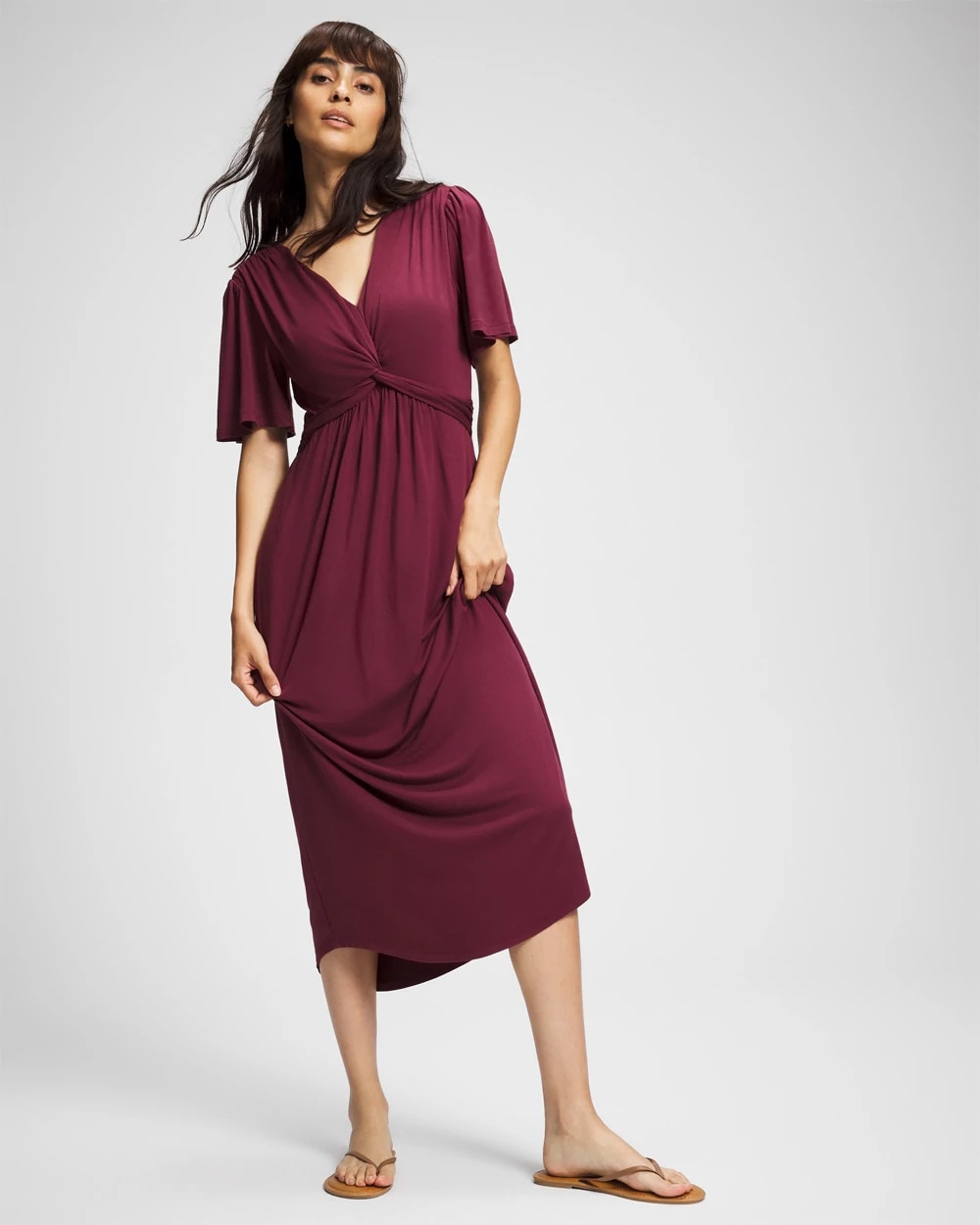 Pamilla Midi Bra Dress - VELVET PLUM | Soma Women