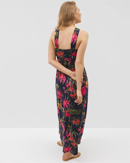 Bayside Halter Maxi Bra Dress - LE TIGRE TROPIC NAVY | Soma Women