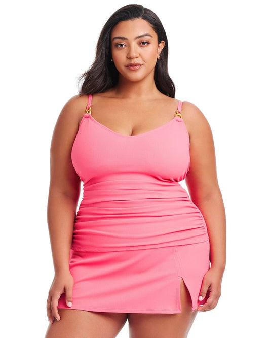 Pique Ole V-Neck Tankini - BARDOT BLUSH | Soma Women