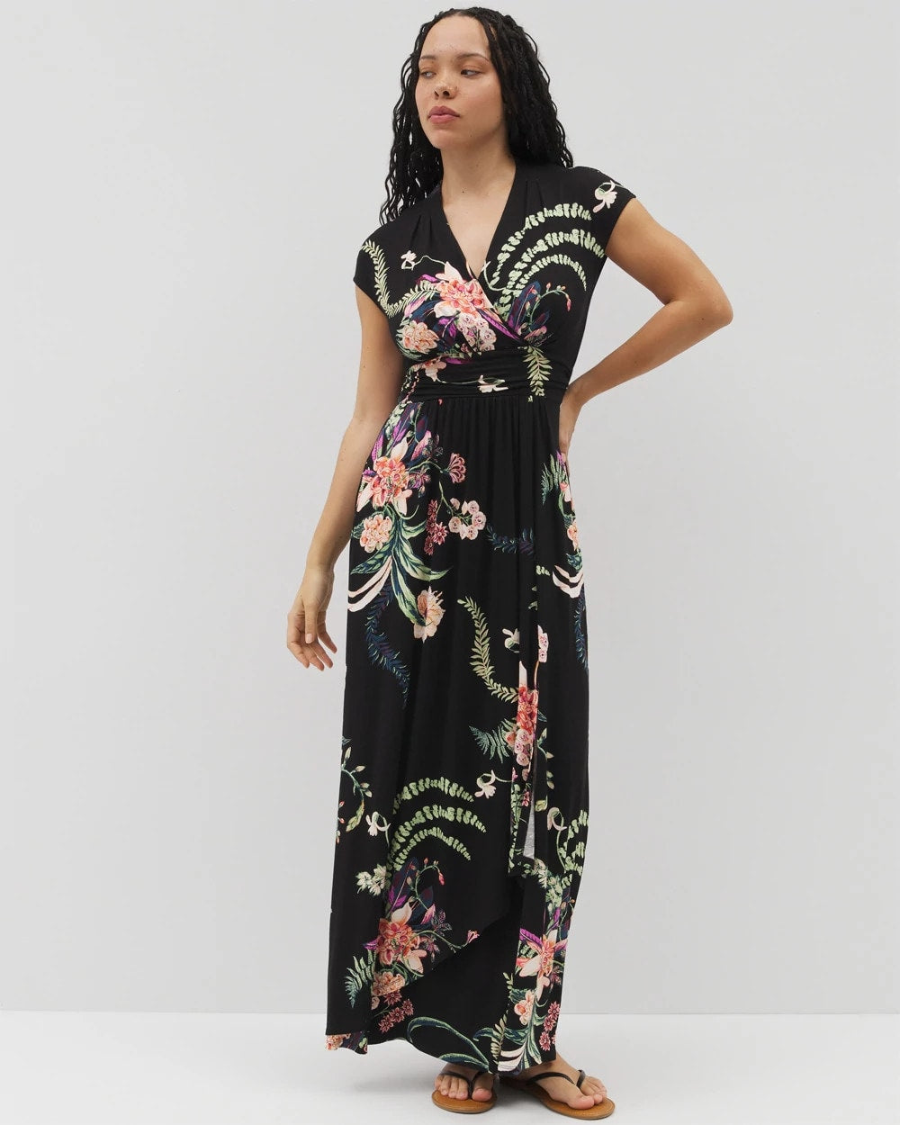 Serenity Maxi Bra Dress - PARADISE PLUMES DRAMA G B | Soma Women