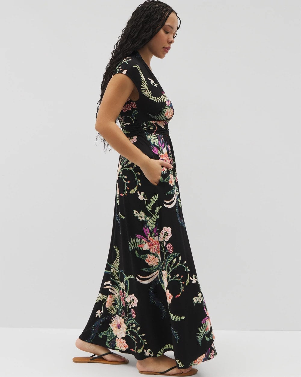 Serenity Maxi Bra Dress - PARADISE PLUMES DRAMA G B | Soma Women