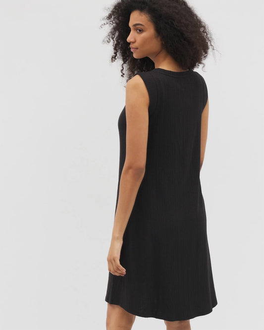 Rib Lounge Short Dress - BLACK | Soma Women