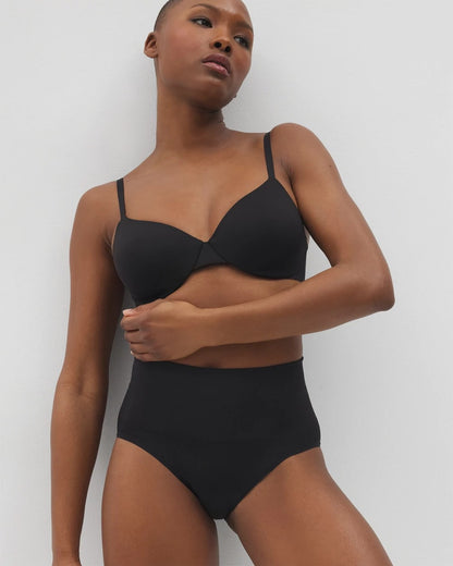 Mid-Level Shaping Seamless Brief - BLACK | Soma Women