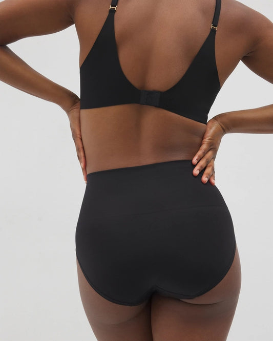 Mid-Level Shaping Seamless Brief - BLACK | Soma Women