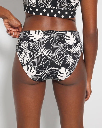 Double Trouble Sarong Hipster Bottom - BLACK | Soma Women