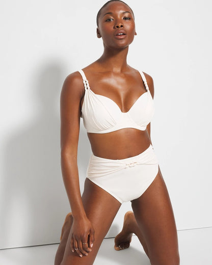 Ring Master High-Waist Swim Bottom - COCONUT WATER | Soma Women