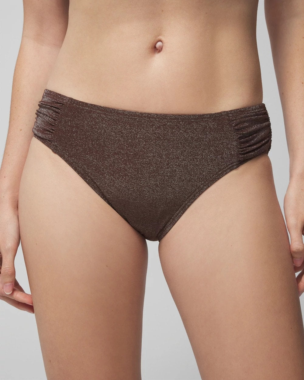 Ruched Bikini Bottoms - DOLCE VIDA DARK NUDE | Soma Women