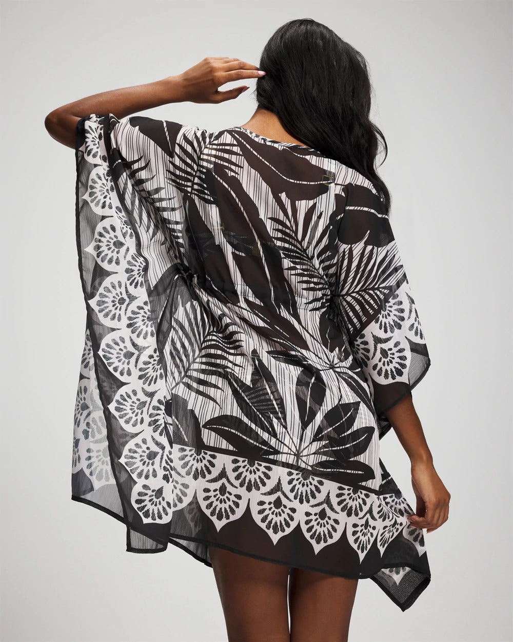 Island Time Caftan - BLACK | Soma Women
