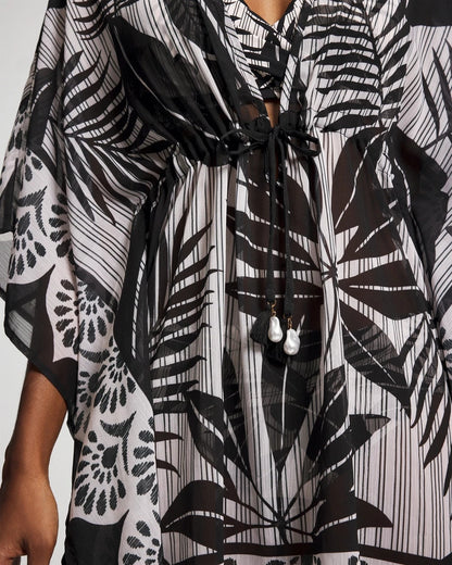 Island Time Caftan - BLACK | Soma Women