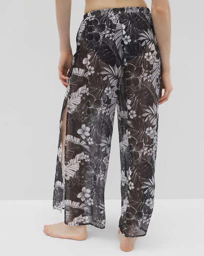 Double Duty Side Slit Pant - BLACK | Soma Women