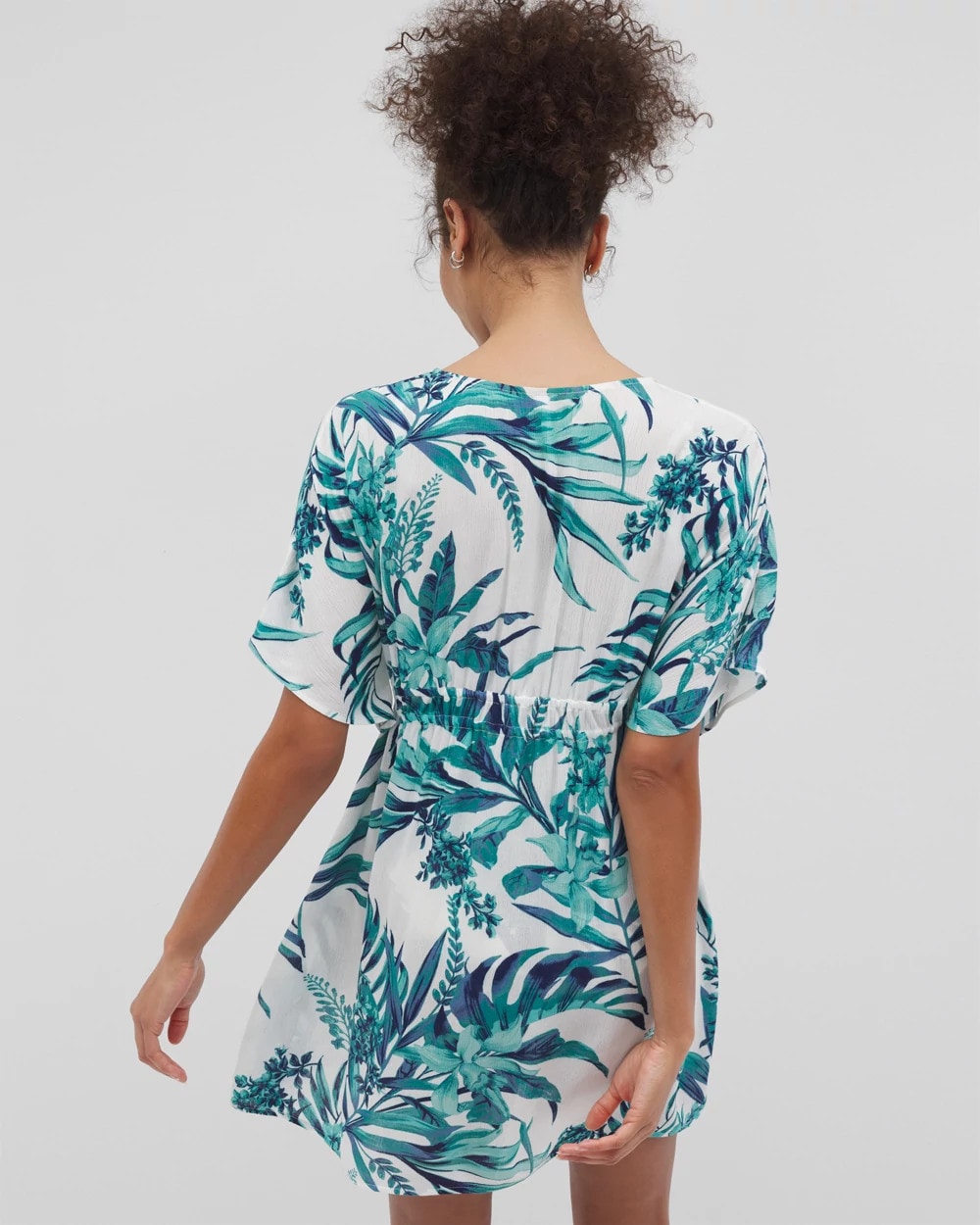 Rayon Crepe Cover Up - PALM PERFECT COCONUT | Soma Women