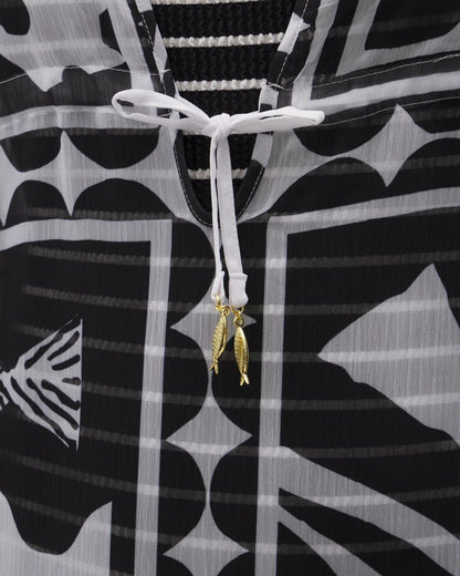 Catch of the Day Caftan - BLACK | Soma Women