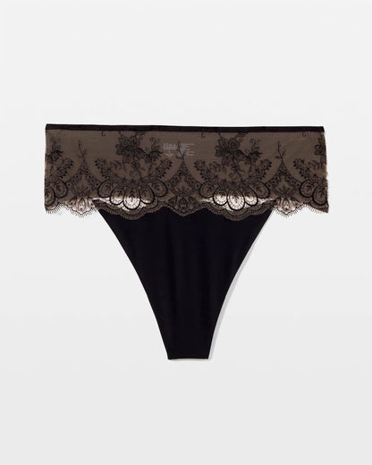 Tattoo Lace Embroidered High Waist Thong Panty -  | Soma Women