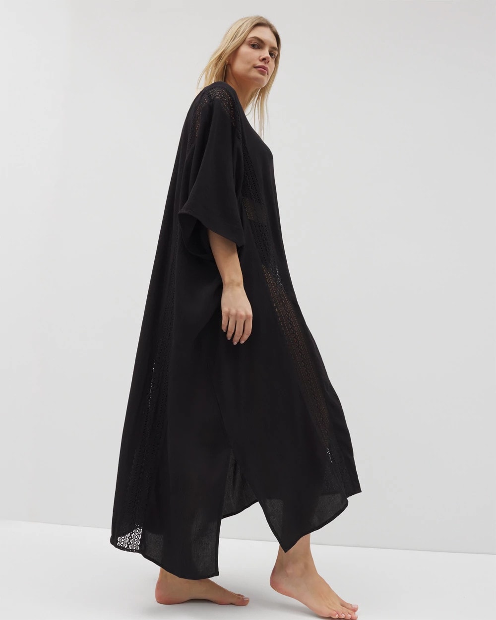 Caftan Cover-Up - BLACK | Soma Women